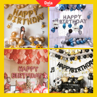 set trang trí sinh nhật người lớn - trang trí sinh nhật tại nhà đơn giản, tặng kèm phụ kiện