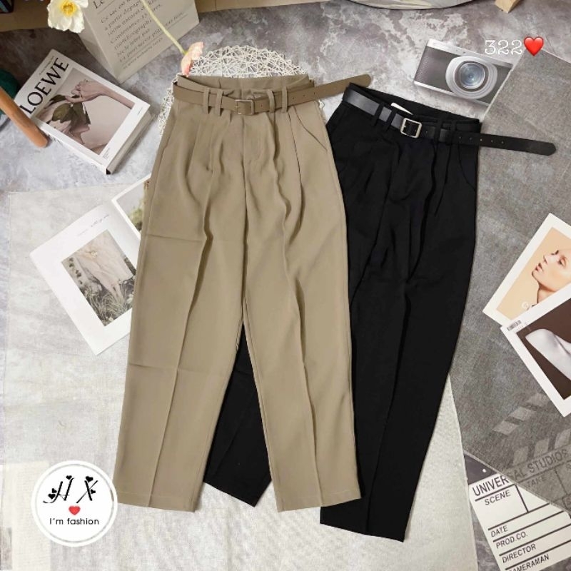 Quần baggy vải túi cạnh hàng QC