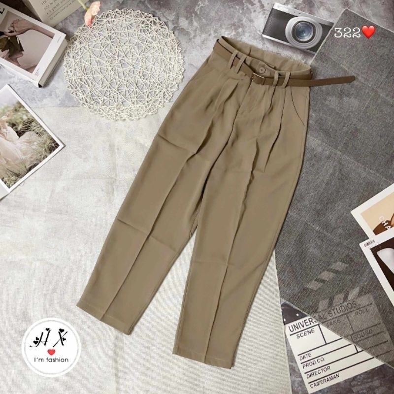 Quần baggy vải túi cạnh hàng QC