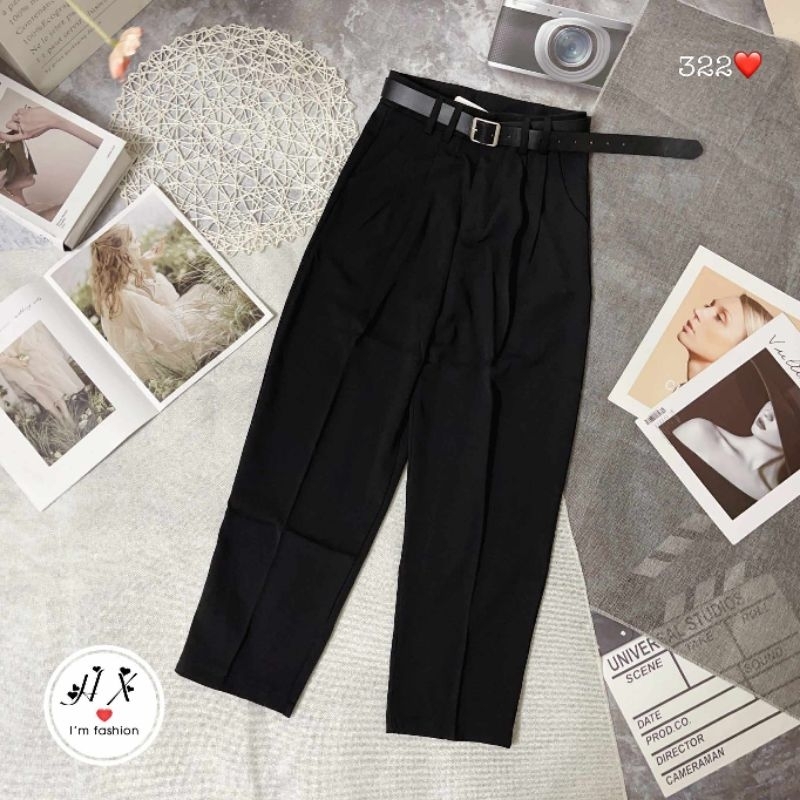 Quần baggy vải túi cạnh hàng QC