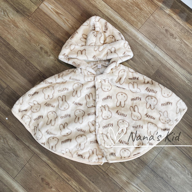 Áo Choàng Lông Thỏ MIFFY HÀNG DƯ XỊN XUẤT NHẬT