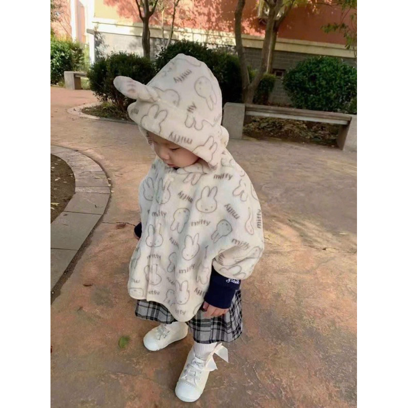 Áo Choàng Lông Thỏ MIFFY HÀNG DƯ XỊN XUẤT NHẬT