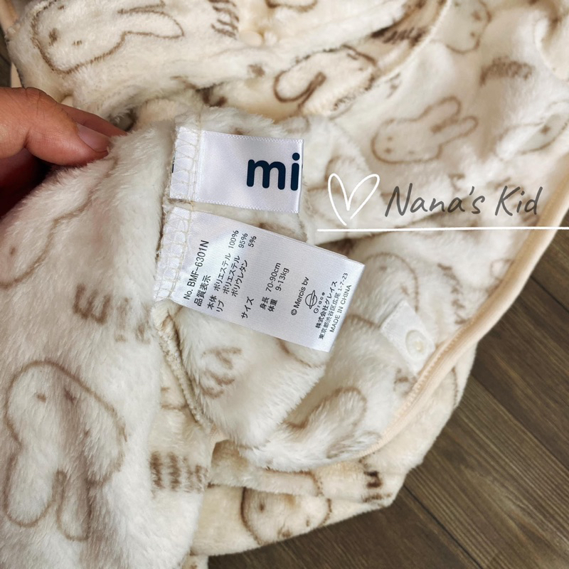 Áo Choàng Lông Thỏ MIFFY HÀNG DƯ XỊN XUẤT NHẬT