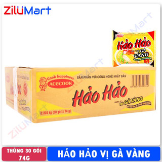 Mì Hảo Hảo vị gà vàng (thùng 30 gói) loại 74g