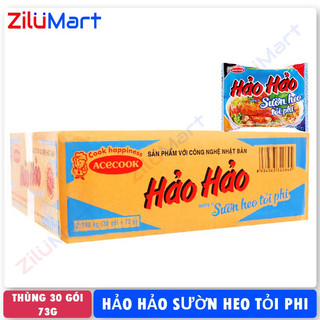 Mì Hảo Hảo vị sườn heo tỏi phi (thùng 30 gói) loại 73g