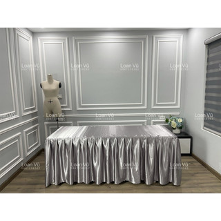 Ga/ drap phi lụa cho giường spa, nối mi
