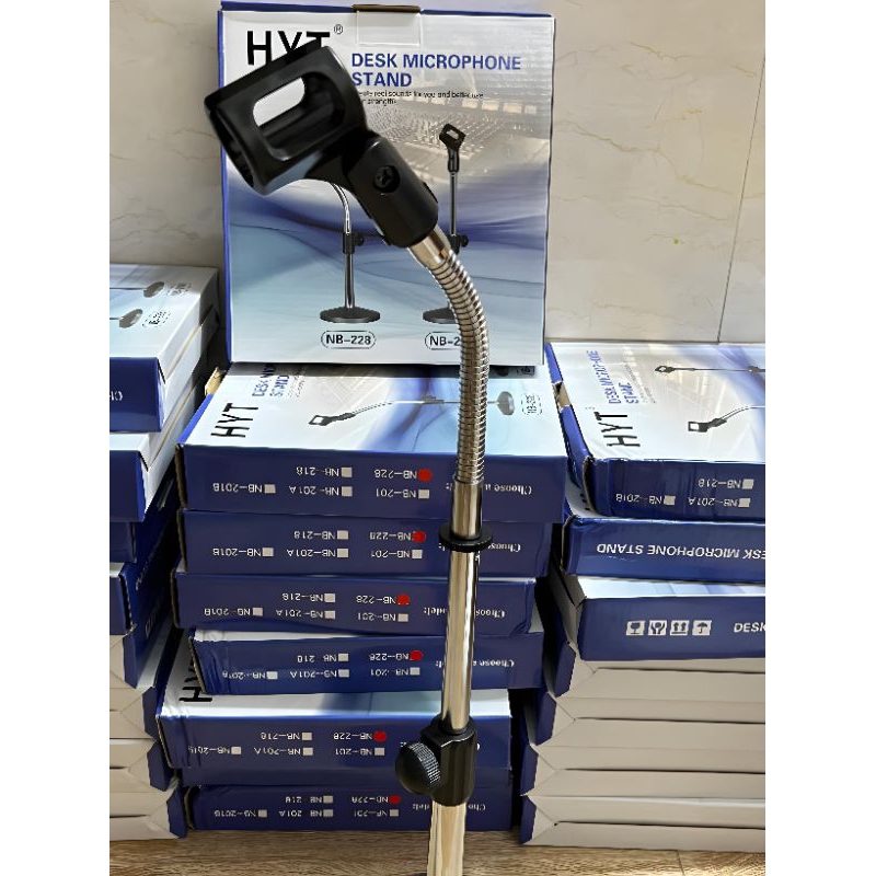 Chân Micro để bàn  đầu bẻ cong siêu chắc