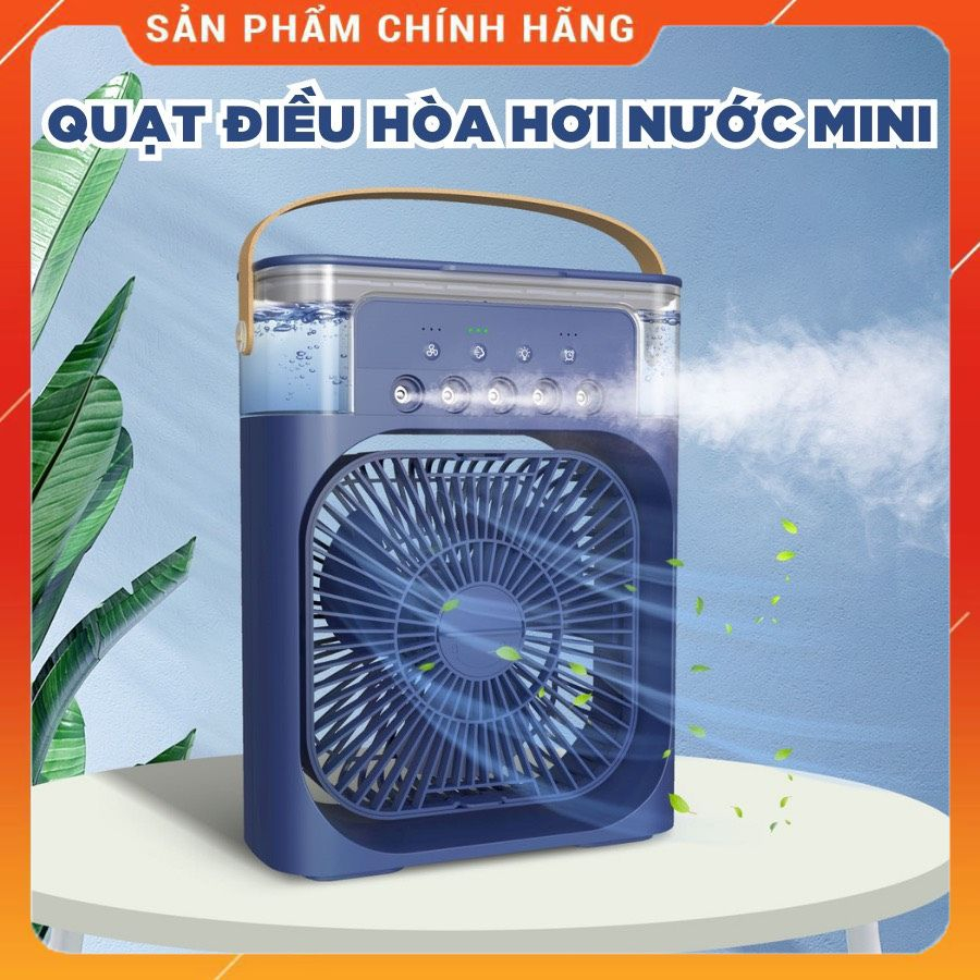 ✅[Chính Hãng] Quạt Điều Hòa Phun Sương Mini -3 Chế Độ Tích Hợp Led-Hẹn giờ-Quạt Điều hòa không khí