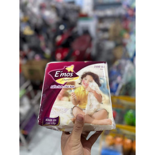 Khăn giấy vuông emos khổ lớn chính hãng