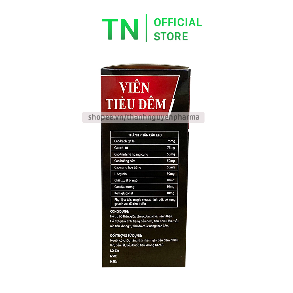 Viên Tiểu Đêm hỗ trợ tăng cường chức năng thận, giảm tình trạng tiểu đêm - 30 viên