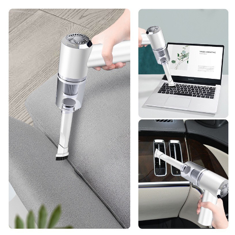 Máy hút bụi cầm tay 2in1 - Máy hút không dây lực hút siêu mạnh sử dụng pin sạc, máy hút và thổi cực mạnh 2023