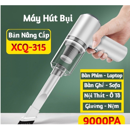 Máy hút bụi cầm tay 2in1 - Máy hút không dây lực hút siêu mạnh sử dụng pin sạc, máy hút và thổi cực mạnh 2023