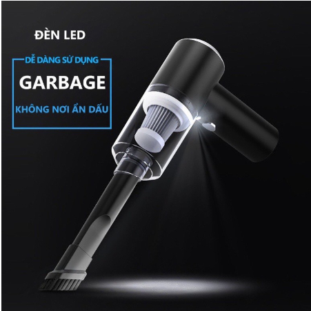 Máy hút bụi cầm tay 2in1 - Máy hút không dây lực hút siêu mạnh sử dụng pin sạc, máy hút và thổi cực mạnh 2023