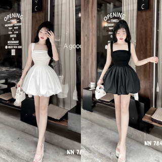 Váy hai dây xoè bồng chân bom siêu xinh