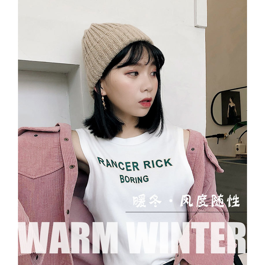 Mũ nón len nam nữ mùa thu đông màu trơn dáng dài thời trang chất dày dặn co dãn tốt - Mã ML009 The Collar Box