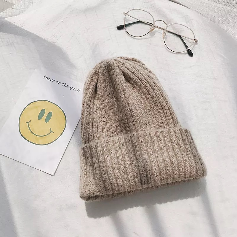 Mũ nón len nam nữ mùa thu đông màu trơn dáng dài thời trang chất dày dặn co dãn tốt - Mã ML009 The Collar Box