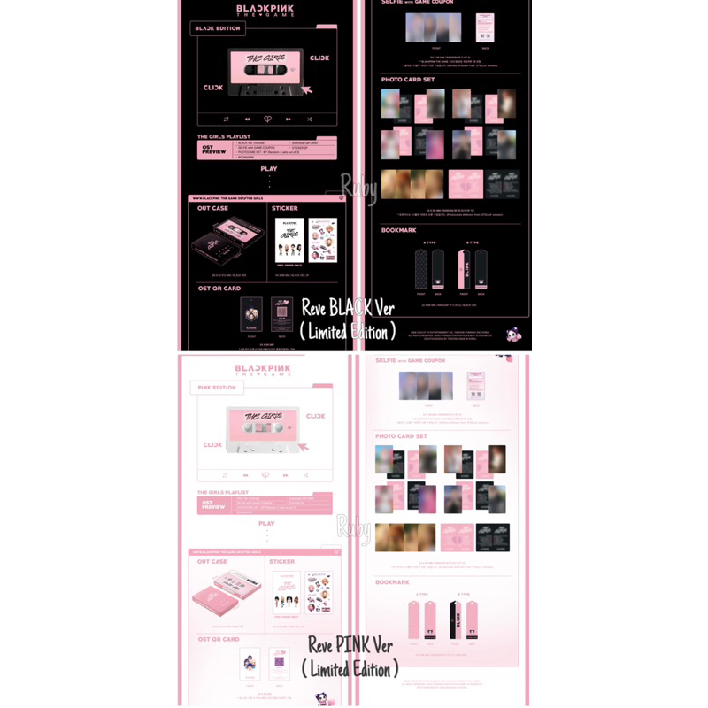 Bộ sưu tập ảnh BLACKPINK BPTG - BLACKPINK THE GAME OST  nguyên seal