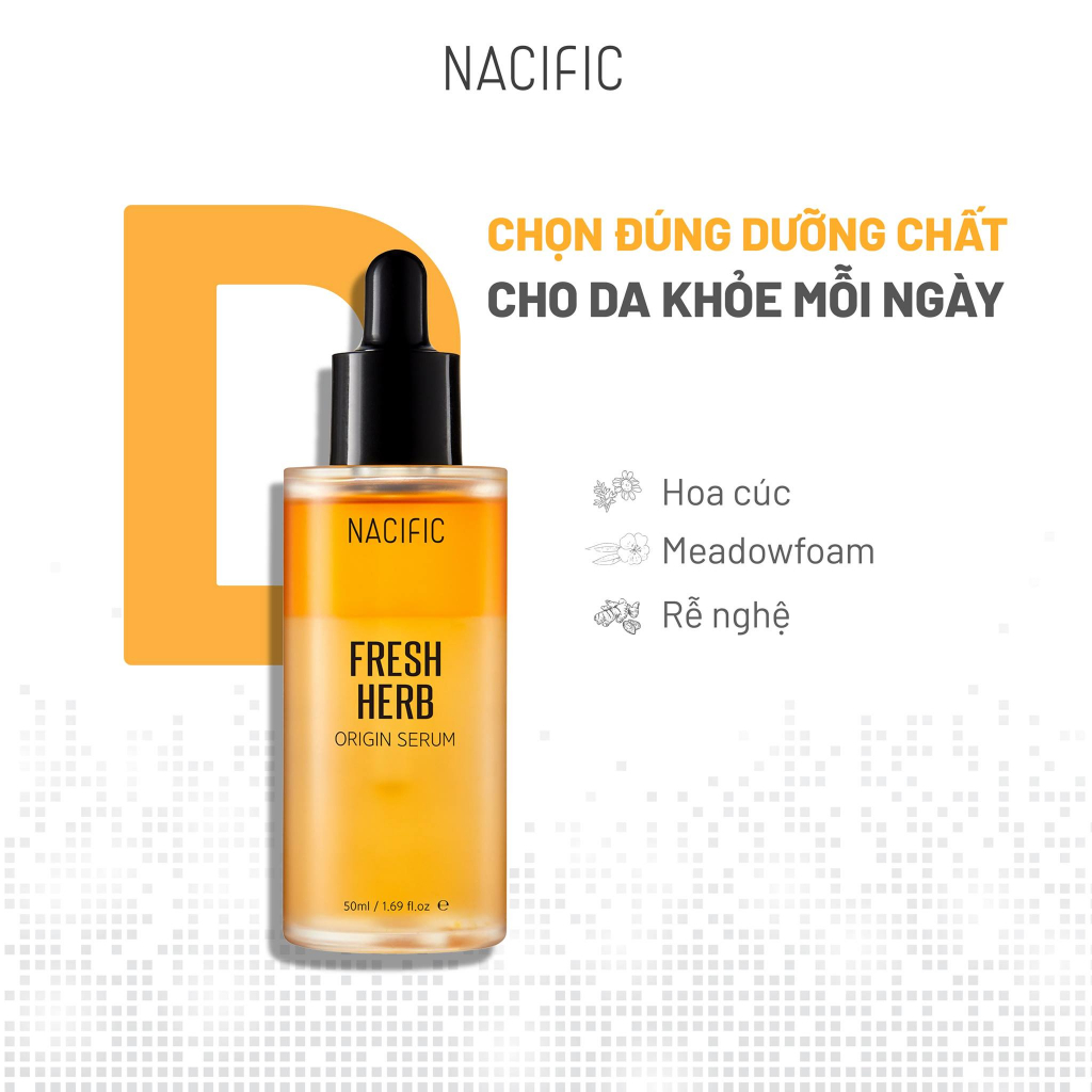 Tinh Chất Chống Lão Hóa, Thu Nhỏ Lỗ Chân Lông NACIFIC Fresh Herb Origin Serum 20ml