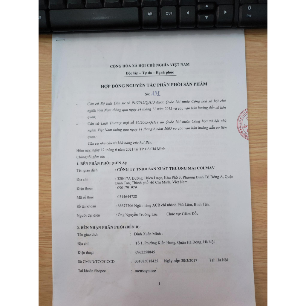 Sáp vuốt tóc Colmav Barber Pomade gốc dầu 100g - chính hãng 100% COLMAV