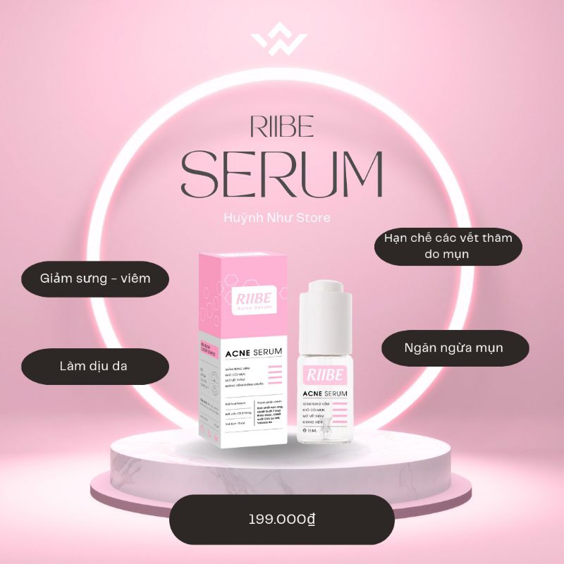 SERUM RIIBE  tặng 30ml sữa rửa mặt riibe +quà
