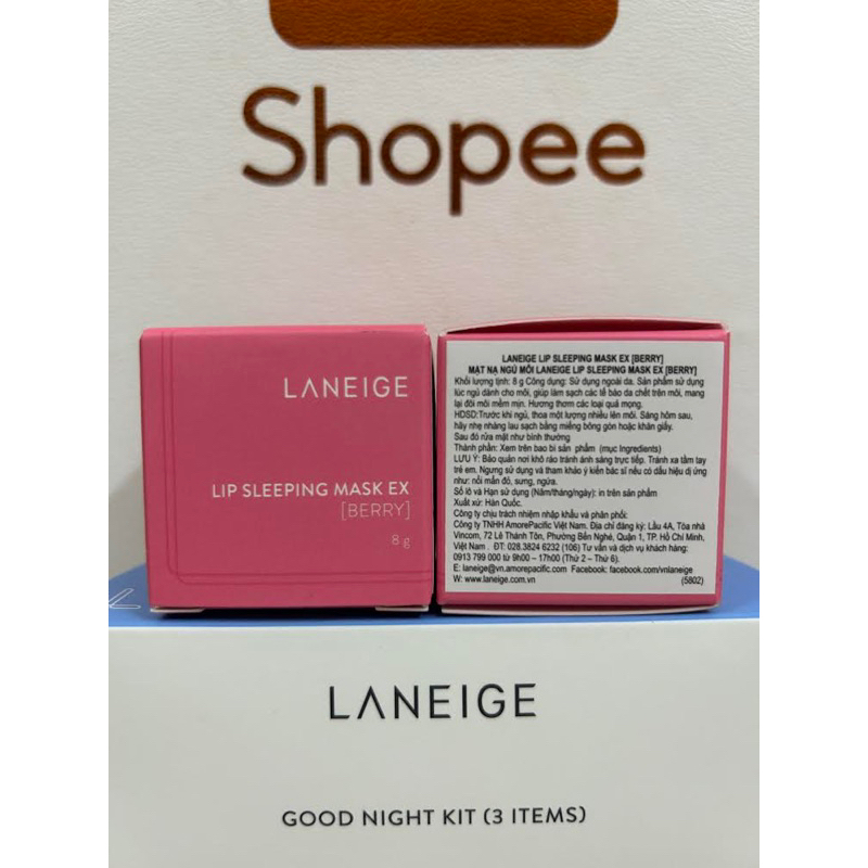 Mặt nạ ngủ cho môi Laneige Lip Sleeping Mask Berry 3g/8g