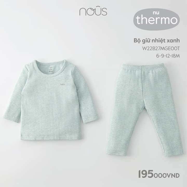 NOUS -  Bộ quần áo giữ nhiệt nous NU Thermo chính hãng cho bé trai, bé gái