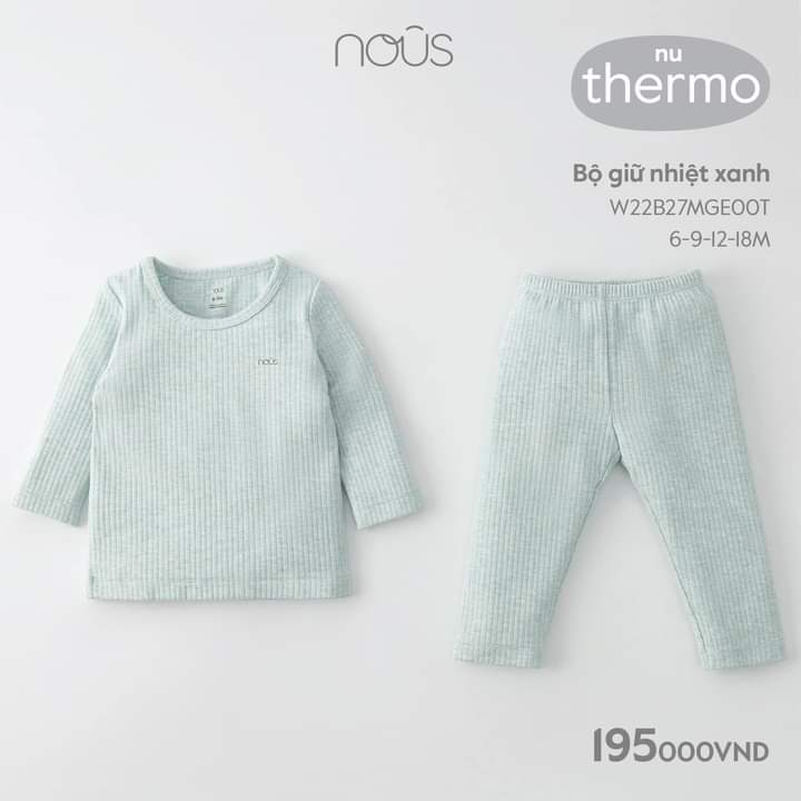 NOUS -  Bộ quần áo giữ nhiệt nous NU Thermo chính hãng cho bé trai, bé gái