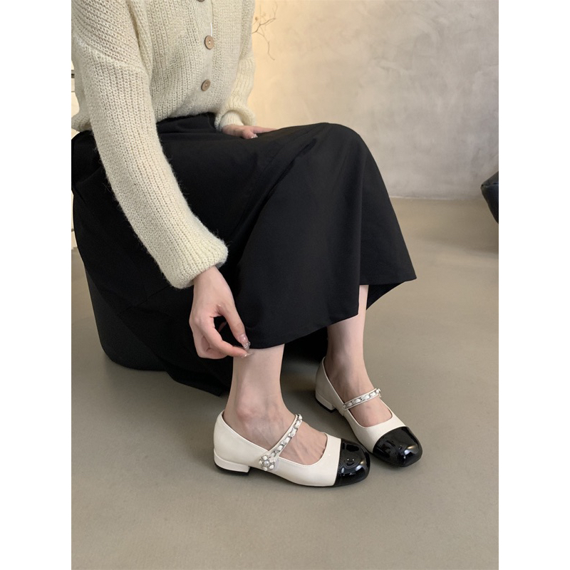 Giày bệt mary Jane mũi tròn bộ sưu tập thu 2023