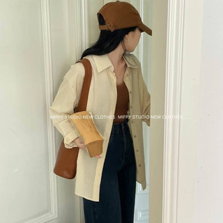 Áo sơ mi lụa cát dáng rộng dài tay 3185
