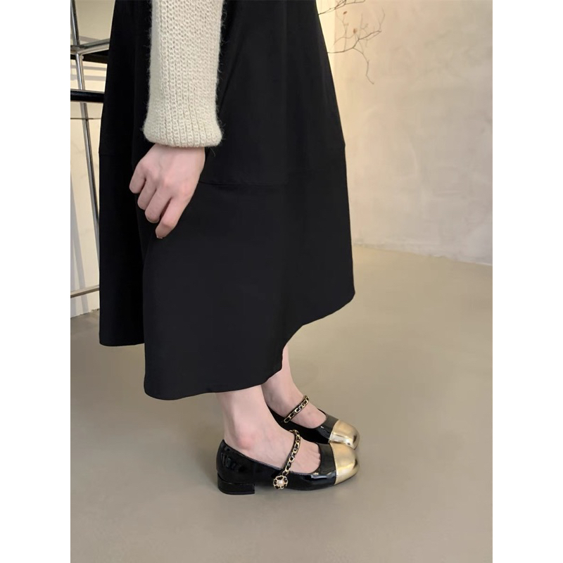 Giày bệt mary Jane mũi tròn bộ sưu tập thu 2023