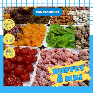Buffet ô mai, xí muội các loại tự chọn, mứt trái cây sấy tổng hợp (100g dùng thử)