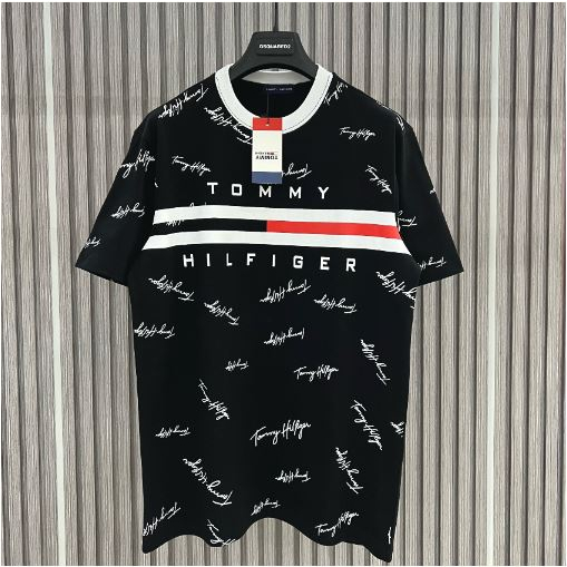 Áo Thun Tom.my Hilf.higer Chữ Đỏ Trước Ngực - Áo Phông Tom.My Nam Nữ Chất Cotton Siêu Hot 2023