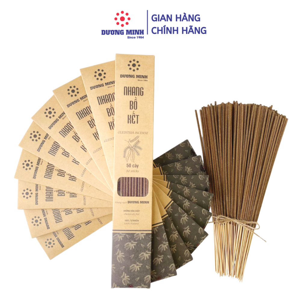 Nhang bồ kết Dương Minh nhang thơm 20cm 30cm 100% tự nhiên - Nhang thắp cúng, đuổi muỗi, xông nhà, khử khuẩn