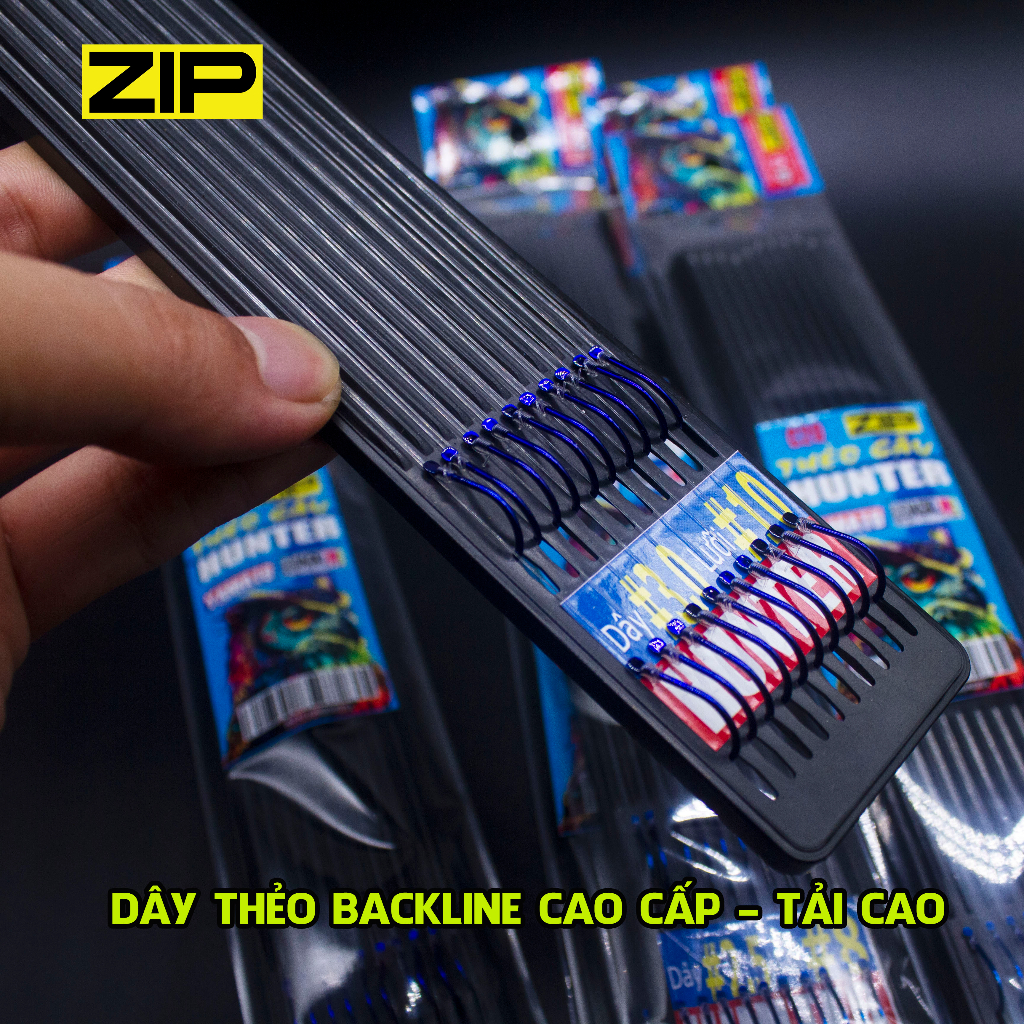 Thẻo câu đài buộc sẵn Hunter, thẻo câu đài lưỡi đôi cao cấp. Thẻo chuyên dùng câu tự nhiên. Dây thẻo  tải cao, lưỡi sắc