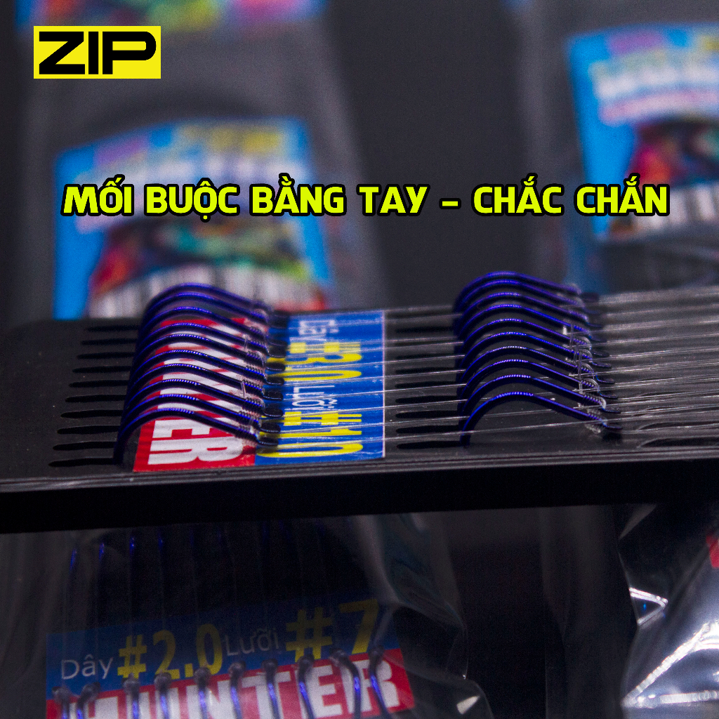 Thẻo câu đài buộc sẵn Hunter, thẻo câu đài lưỡi đôi cao cấp. Thẻo chuyên dùng câu tự nhiên. Dây thẻo  tải cao, lưỡi sắc