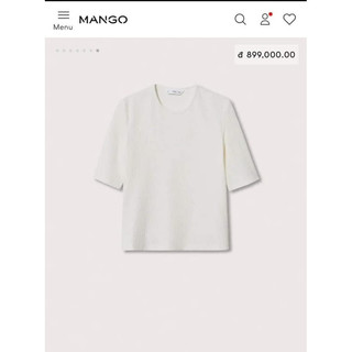 Áo thun tay lỡ Mango Auth vợt sale
