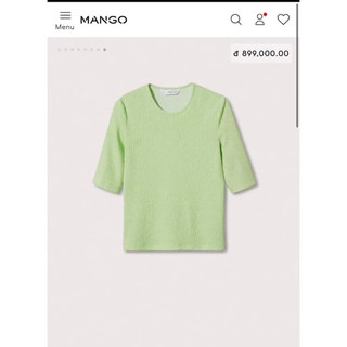 Áo thun tay lỡ Mango Auth vợt sale