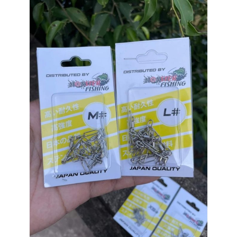 Khóa Lọt Khoen MONSTER Chuyên Lure Inox 304 Nhật Bản Size XS S M