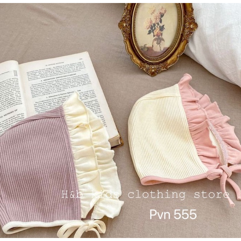 Body tăm dài cổ nơ kèm mũ bé gái