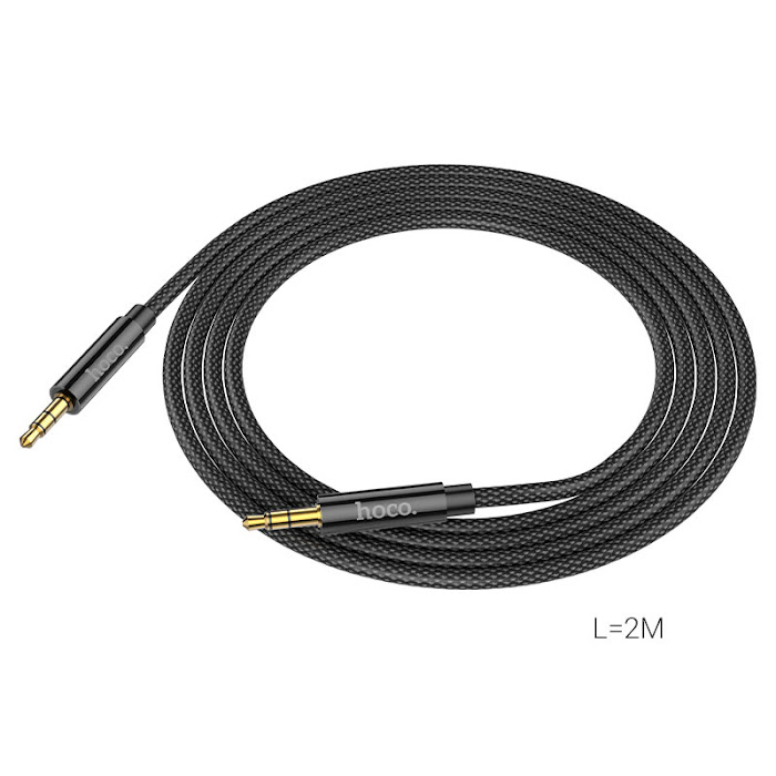 Dây loa audio 2 đầu tròn 3.5mm  Hoco UPA19 dài 1 mét 2 mét