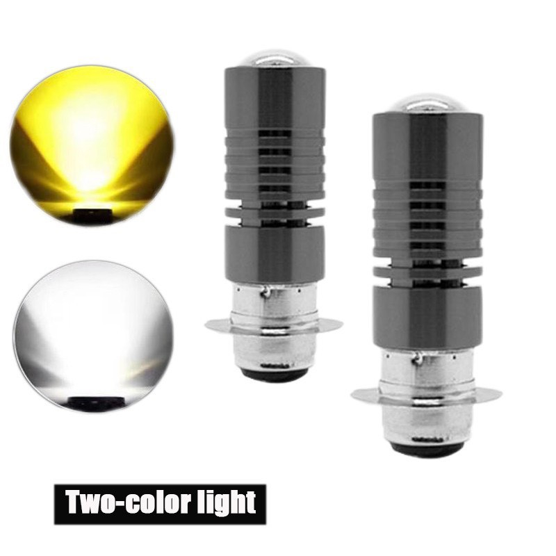 Bóng Pha LED chân M5 Lắp cho Dream, Wave Nhỏ,.. 2 Chế Độ Màu Pha Trắng Cos Vàng Bảo Hành 6 Tháng