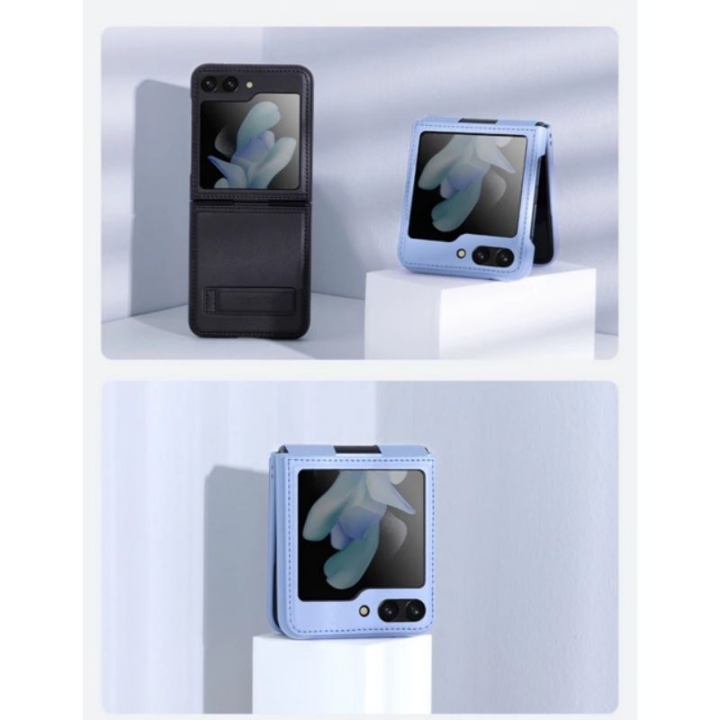 Ốp lưng da Nillkin cho sa.ssung Z Flip 5 5G có kệ dựng tiện lợi