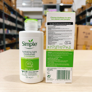 Kem Dưỡng Ẩm Simple Hydrating Light Moisturiser 125ML