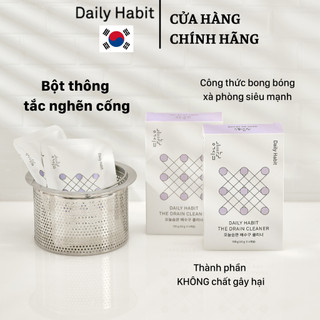 Bột thông tắc nghẽn cống không chất tẩy độc hại Daily Habit Hàn Quốc (hộp 4 gói)