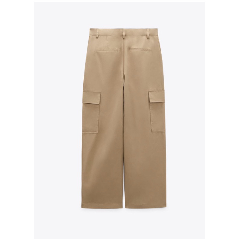 Quần túi hộp kaki dài Zara