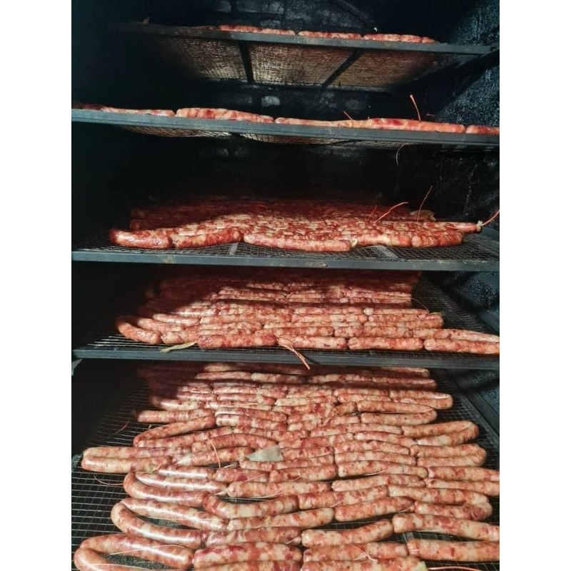 Lạp xưởng gác bếp đóng gói 500g hút chân ko