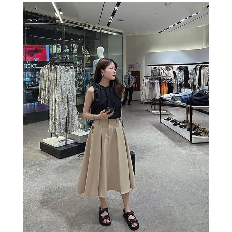 Áo sát nách chất dù dây rút Zara