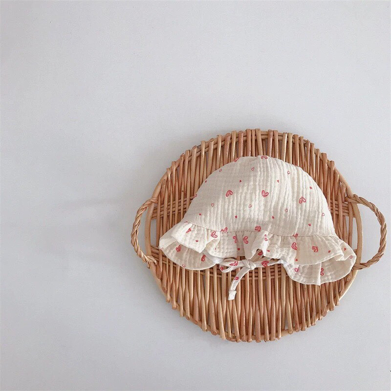 MŨ VẢI TIỂU THƯ PHỐI REN ĐÁNG YÊU CHO BÉ 0-18M