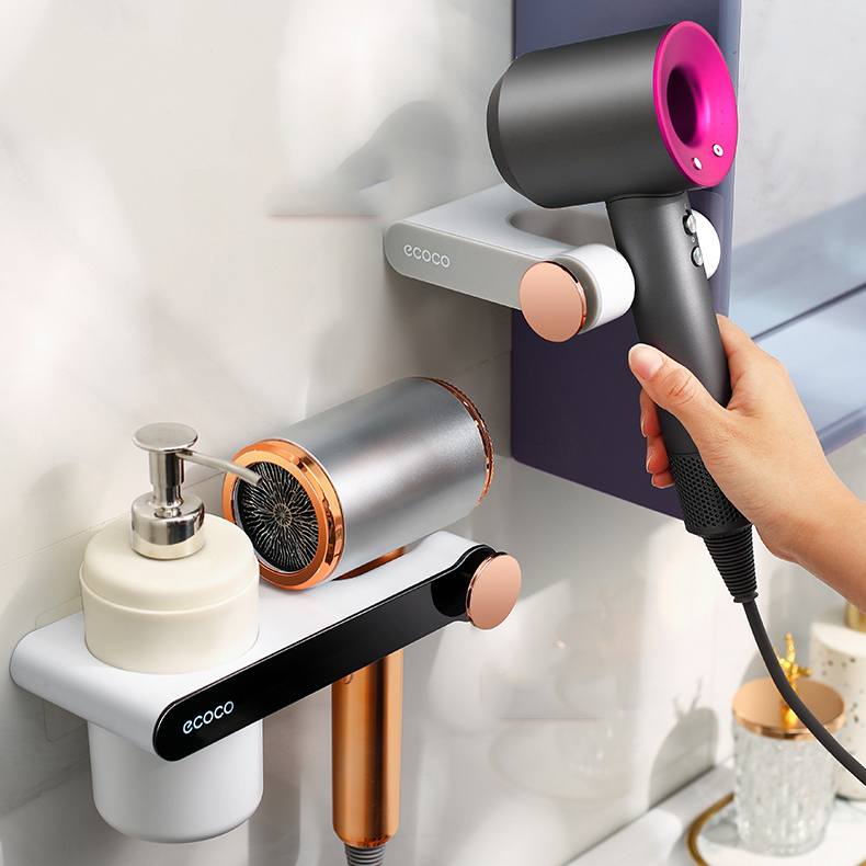 Kệ Đựng Máy Sấy, Đồ Da Dụng Cá Nhân Thông Minh, Tiện Ích Ecoco Chính Hãng Sang Trọng E2207- E2208
