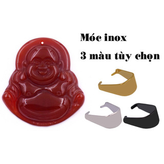 Mặt dây chuyền Phật Di Lặc 3.6 cm đỏ